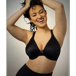 Leading Lady 5415 The Brigitte White Racerback Front Close Underwire Bra 42DDD